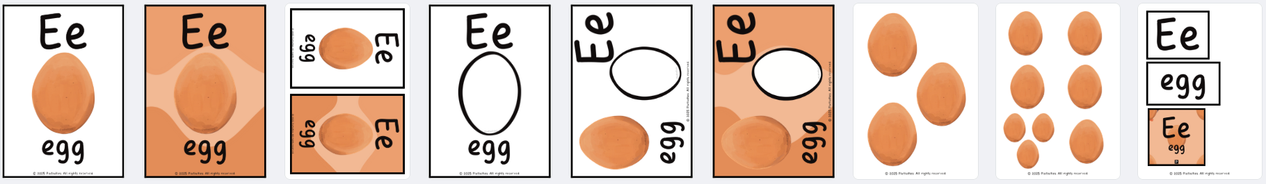 Phonics - Letter focus Ee (egg) pack