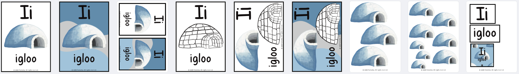 Phonics - Letter focus Ii (igloo) pack