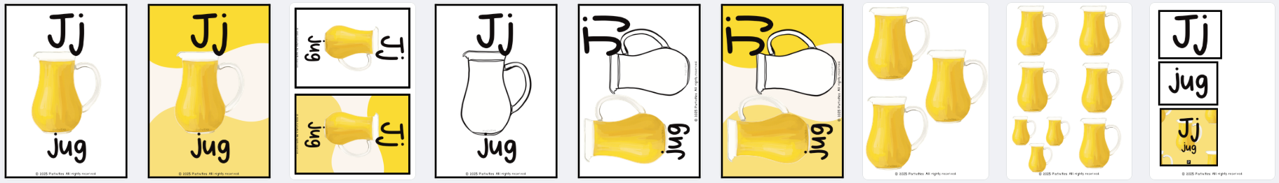 Phonics - Letter focus Jj (jug) pack