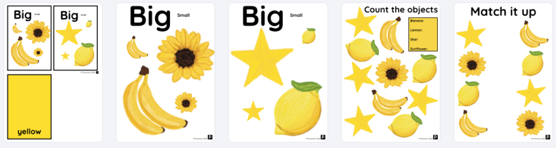 Yellow Toddler Large Bundle